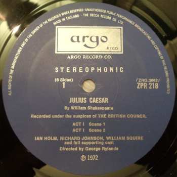 3LP/Dobozkészlet William Shakespeare: Julius Caesar