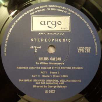 3LP/Dobozkészlet William Shakespeare: Julius Caesar