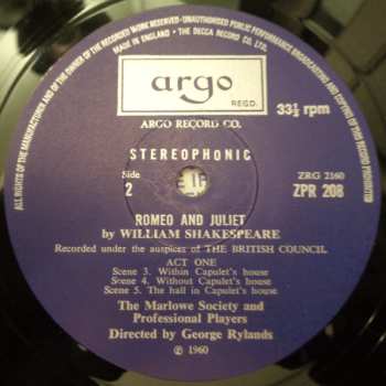 4LP/Dobozkészlet William Shakespeare: Romeo and Juliet