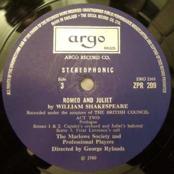 4LP/Dobozkészlet William Shakespeare: Romeo and Juliet