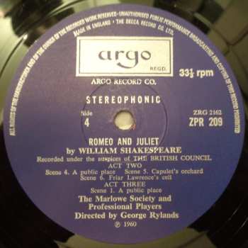 4LP/Dobozkészlet William Shakespeare: Romeo and Juliet