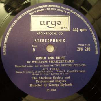 4LP/Dobozkészlet William Shakespeare: Romeo and Juliet