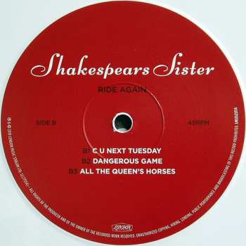 LP Shakespear's Sister: Ride Again LTD | CLR