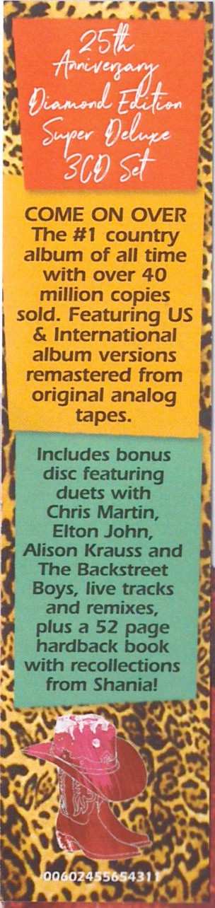 3CD Shania Twain: Come On Over (25th Anniversary Diamond Edition Super Deluxe) DLX | LTD