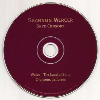 CD Shannon Mercer: Wales - The Land Of Song/Chansons Galloises