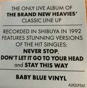 2LP The Brand New Heavies: Shibuya 357 - Live In Tokyo 1992 CLR
