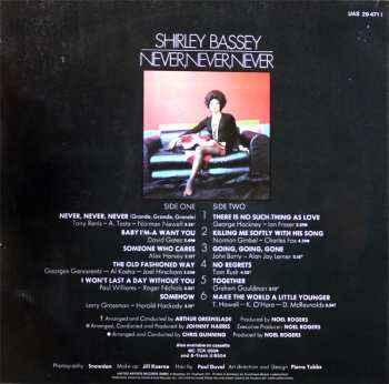 LP Shirley Bassey: Never Never Never
