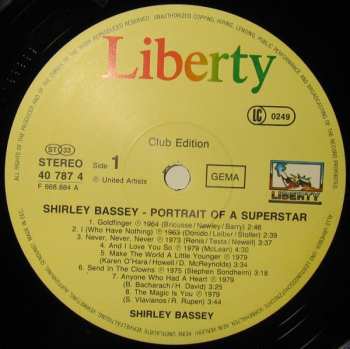 LP Shirley Bassey: Portrait Of A Superstar