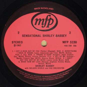 LP Shirley Bassey: What Now My Love