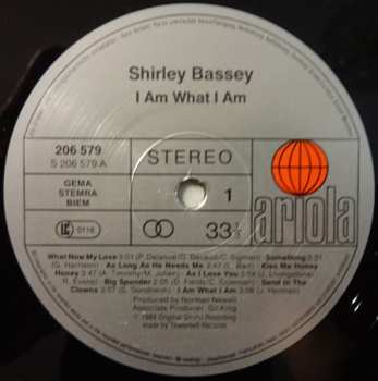 LP Shirley Bassey: I Am What I Am