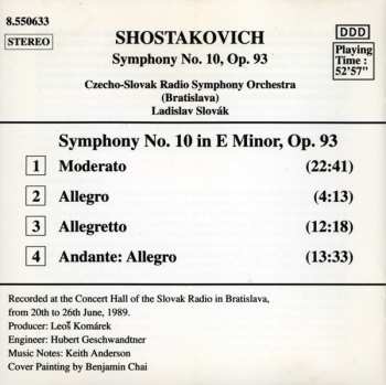 CD Dmitri Shostakovich: Symphony No. 10