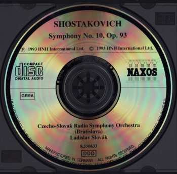 CD Dmitri Shostakovich: Symphony No. 10