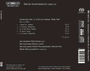 SACD Dmitri Shostakovich: Symphony No. 13 "Babi Yar"