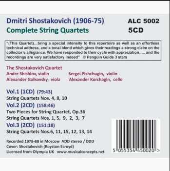 5CD Shostakovich Quartet: Shostakovich: Complete String Quartets