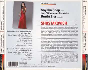 CD Dmitri Shostakovich: Concertos For Violin And Orchestra Nos.1 & 2 = Concerto Pour Violon Et Orchestre N°1 & 2