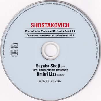 CD Dmitri Shostakovich: Concertos For Violin And Orchestra Nos.1 & 2 = Concerto Pour Violon Et Orchestre N°1 & 2