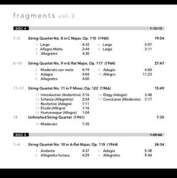 3CD Dmitri Shostakovich: Fragments, Vol. 2