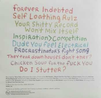 CD Shout Out Out Out Out: Not Saying / Just Saying