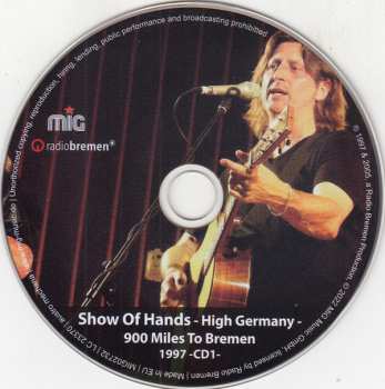 3CD Show Of Hands: High Germany - 900 Miles To Bremen