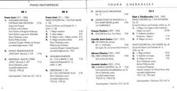 10CD/Dobozkészlet Shura Cherkassky: Piano Masterpieces
