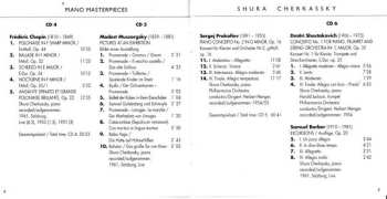 10CD/Dobozkészlet Shura Cherkassky: Piano Masterpieces