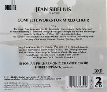 2CD/Dobozkészlet Jean Sibelius: Sibelius Compete Works For Mixed Choir