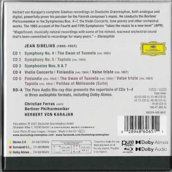 5CD/Dobozkészlet/Blu-ray Herbert von Karajan: Karajan Sibelius: Complete Recordings On Deutsche Grammophon
