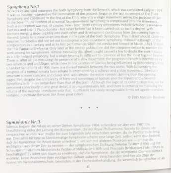 CD Jean Sibelius: Symphonies 3, 6 & 7