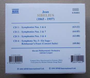4CD/Dobozkészlet Jean Sibelius: Symphonies Nos. 1 - 7 / En Saga • Belshazzar's Feast