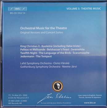 6CD/Dobozkészlet Jean Sibelius: Theatre Music