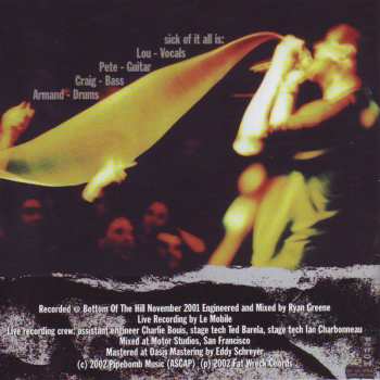CD Sick Of It All: Live In A Dive