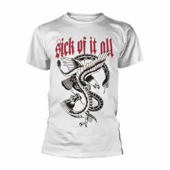 Merch Sick Of It All: Póló Eagle (white)