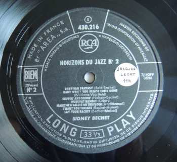 LP Sidney Bechet: ‎Blues In The Air