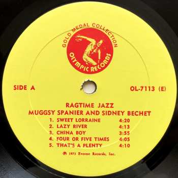 LP Sidney Bechet: Ragtime Jazz