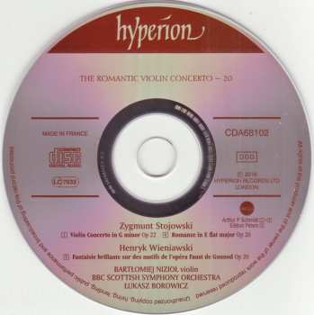 CD Henryk Wieniawski: Violin Concerto In G Minor, Op 22 • Romanze, Op 20 • Fantaisie Brillante Sur Des Motifs De Faust