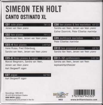 12CD/Dobozkészlet Simeon ten Holt: Canto Ostinato XL