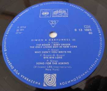 LP Simon & Garfunkel: Most Přes Rozbouřené Vody