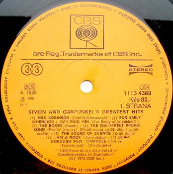 LP Simon & Garfunkel: Simon And Garfunkel's Greatest Hits
