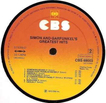 LP Simon & Garfunkel: Simon And Garfunkel's Greatest Hits
