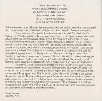CD Simon Nabatov: Readings - Gileya Revisited