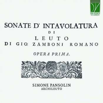 CD Simone Pansolin: Sonate D’Intavolatura Di Leuto, Opera Prima