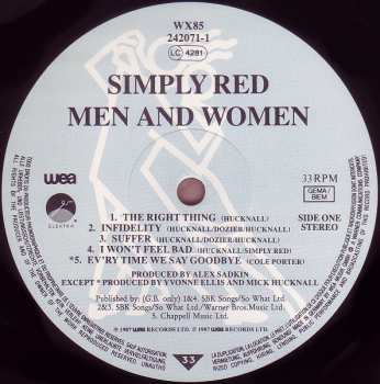 LP Simply Red: Men And Women