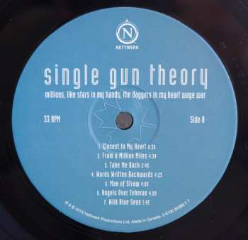 LP Single Gun Theory:  Millions, Like Stars In My Hands, Daggers In My Heart, Wage War  LTD