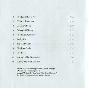 CD Sinikka Langeland: The Land That Is Not