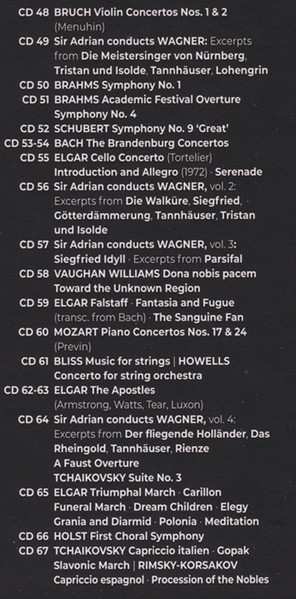 79CD/Dobozkészlet Sir Adrian Boult: The Stereo Recordings 1956-1978 - The Warner Classics Edition