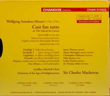 3CD/Dobozkészlet Wolfgang Amadeus Mozart: Così