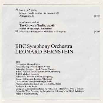 CD Leonard Bernstein: Enigma Variations / "Pomp And Circumstance" Marches Nos.1&2 / "The Crown Of India": March