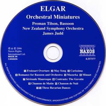 CD Sir Edward Elgar: Orchestral Miniatures