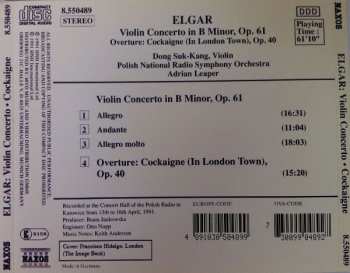 CD Sir Edward Elgar: Violin Concerto in B Minor, Op. 61 / Overture: Cockaigne (In London Town), Op.40