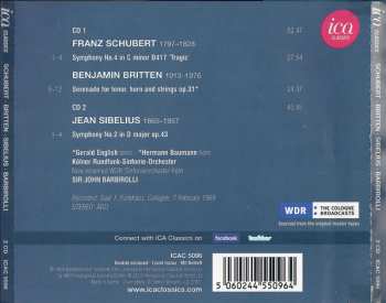 2CD Franz Schubert: Symphony No. 4 'Tragic' / Serenade For Tenor, Horn And Strings / Symphony No. 2
